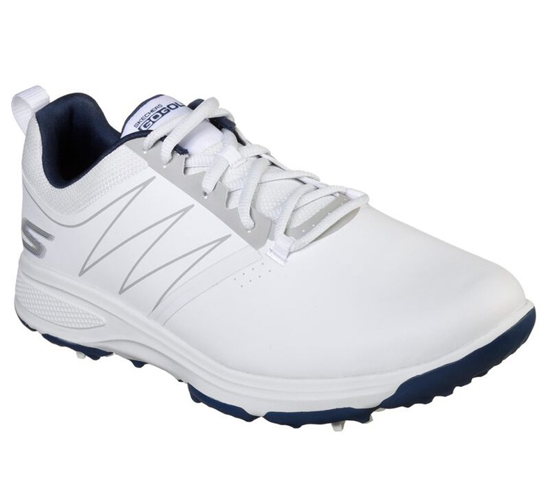 Skechers Herr Vita/Marinblå Sneakers - Go Golf Torque - Sverige (WCRZJ-4217)